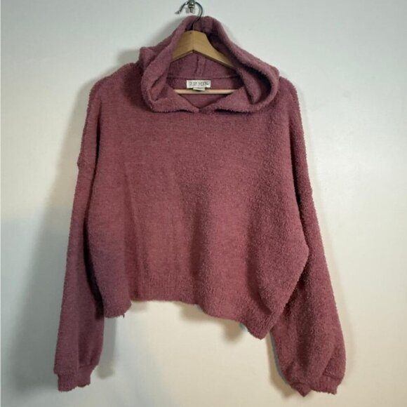 Ruby Moon Women’s Plush Cropped Hoodie - Size M - Picture 2 of 7